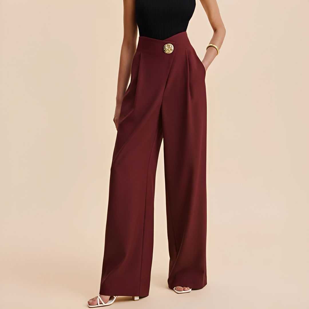 Joyce - Hoch taillierte weite Hose