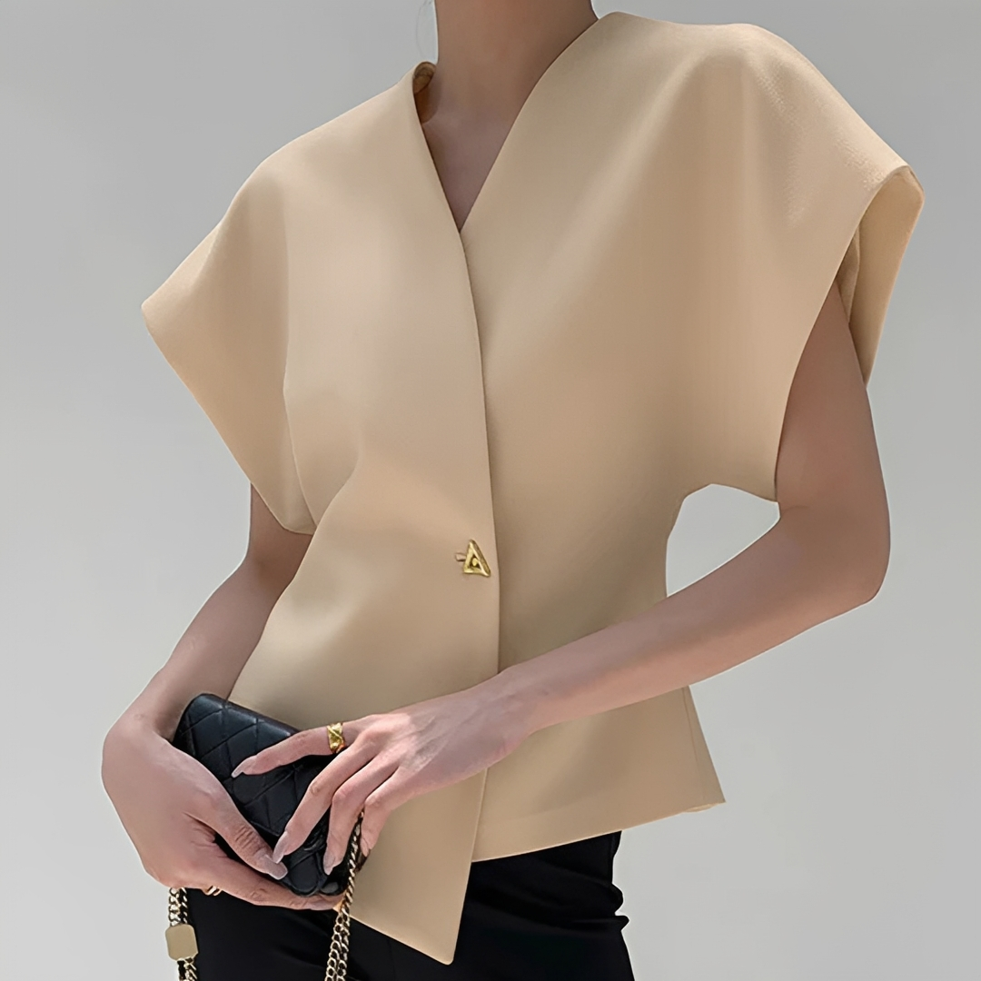 Ariella - Trendy V-Ausschnitt Bluse