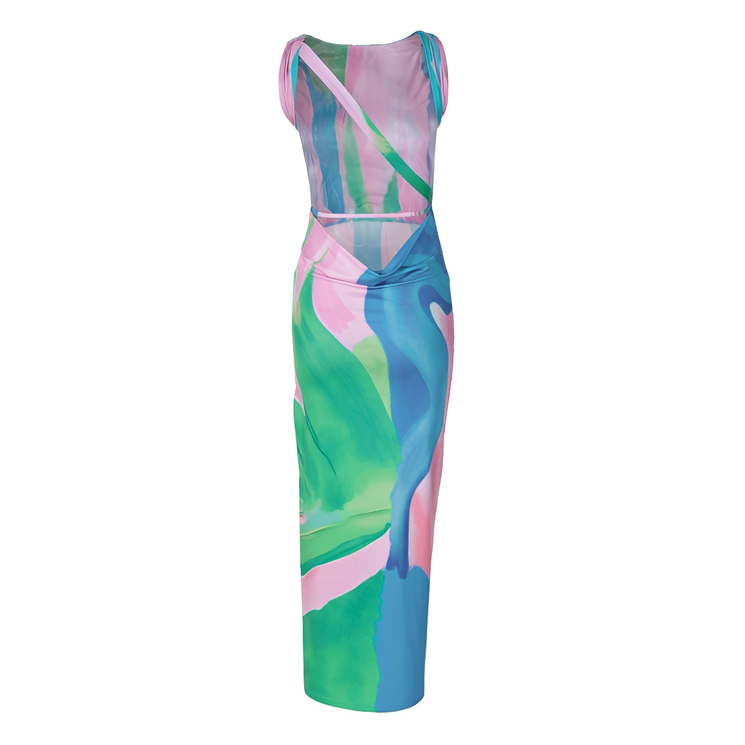 Liezel - Stilvolles Ärmelloses Langes Kleid