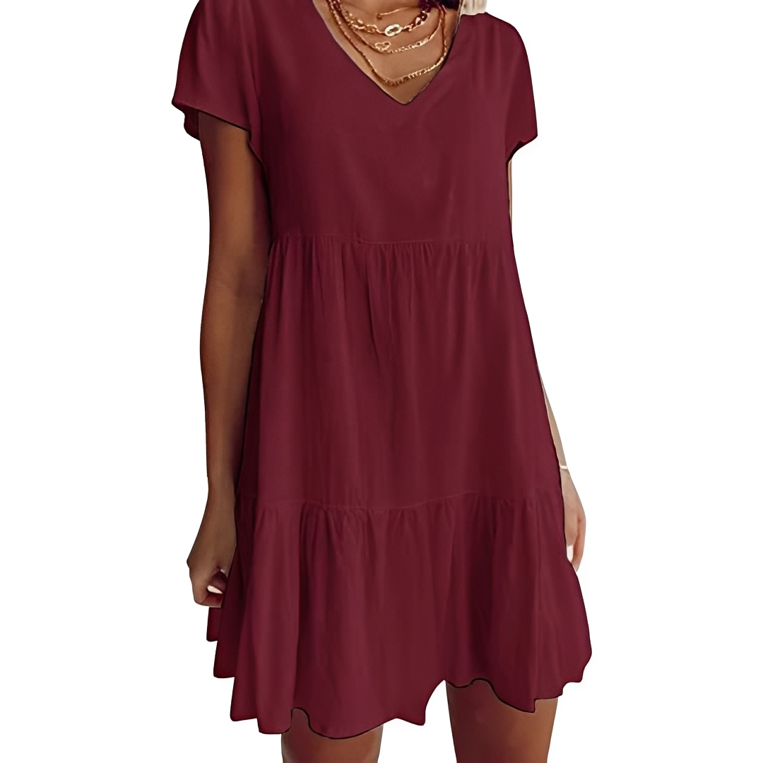 Judith - Lässiges, locker geschnittenes Kurzkleid