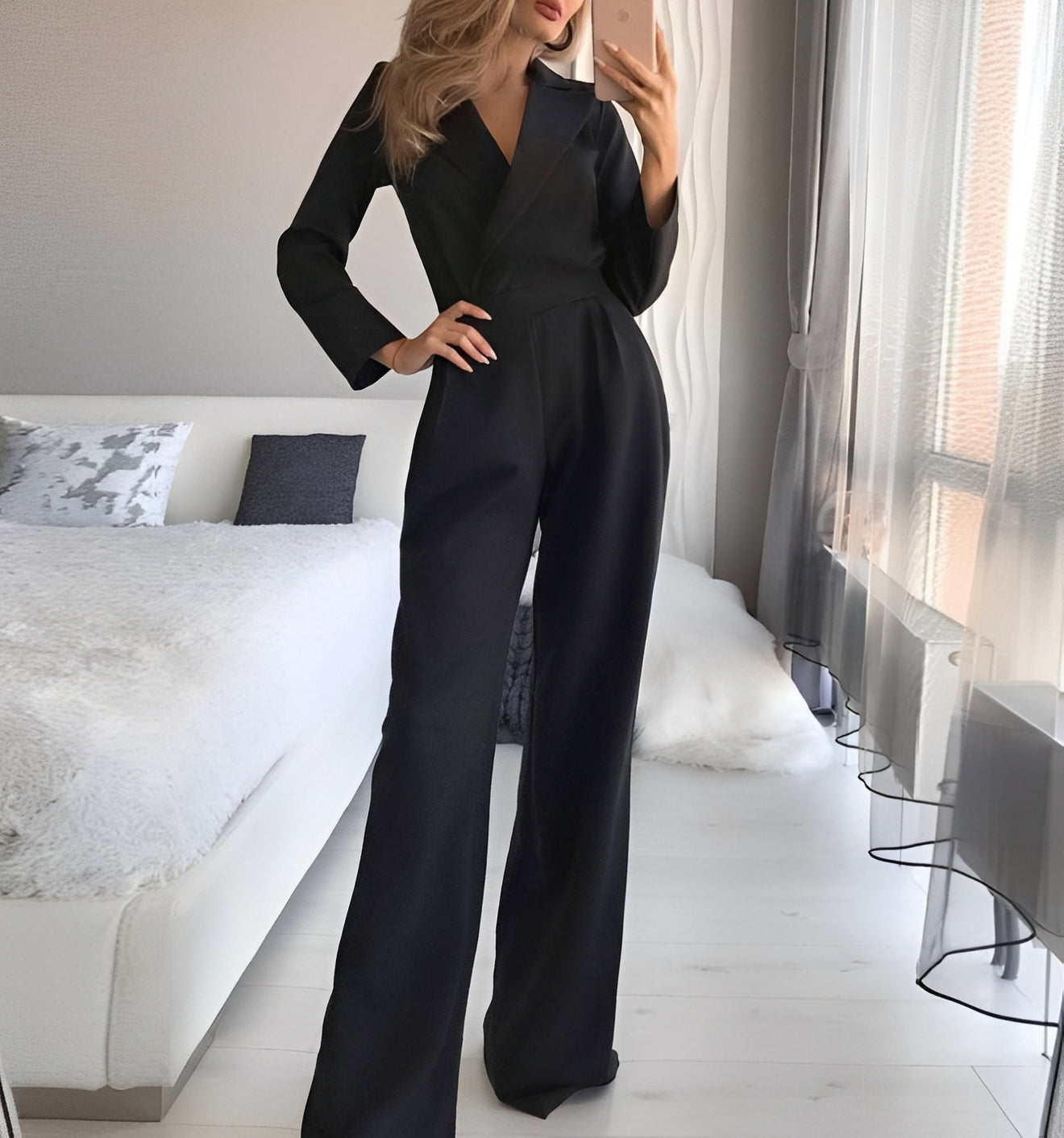 Emilie - Eleganter, langärmeliger Jumpsuit