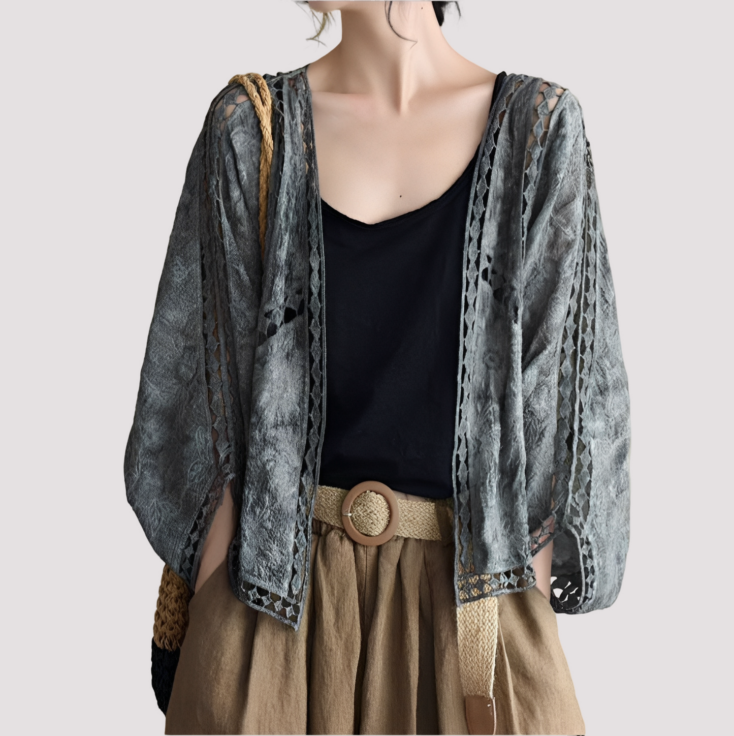 Connie - Damen Cardigan mit Cut-Out Stil