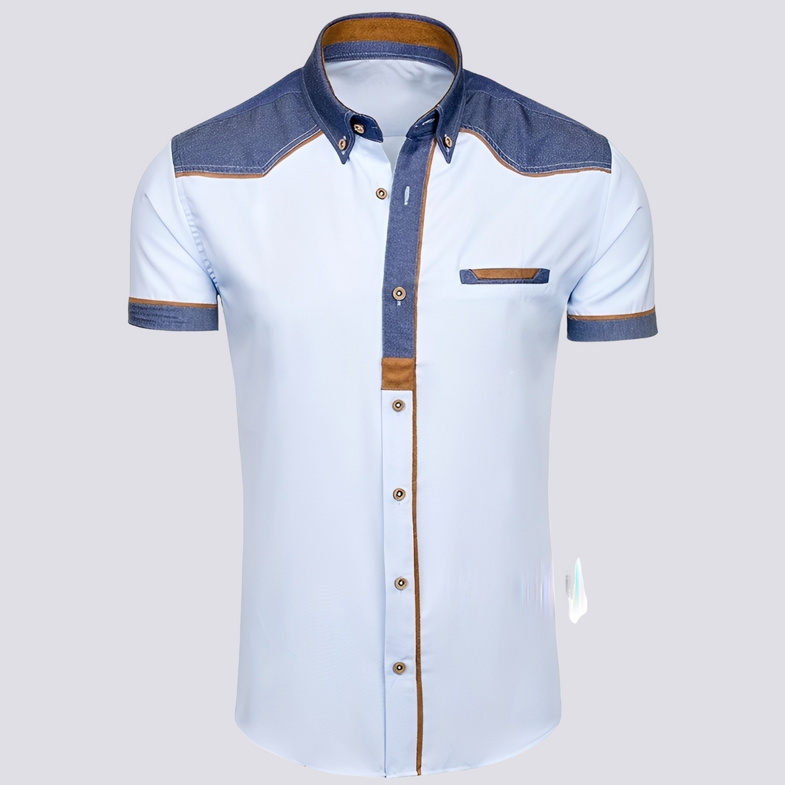 Frank - Elegantes Poloshirt aus Damen-Jeansstoff