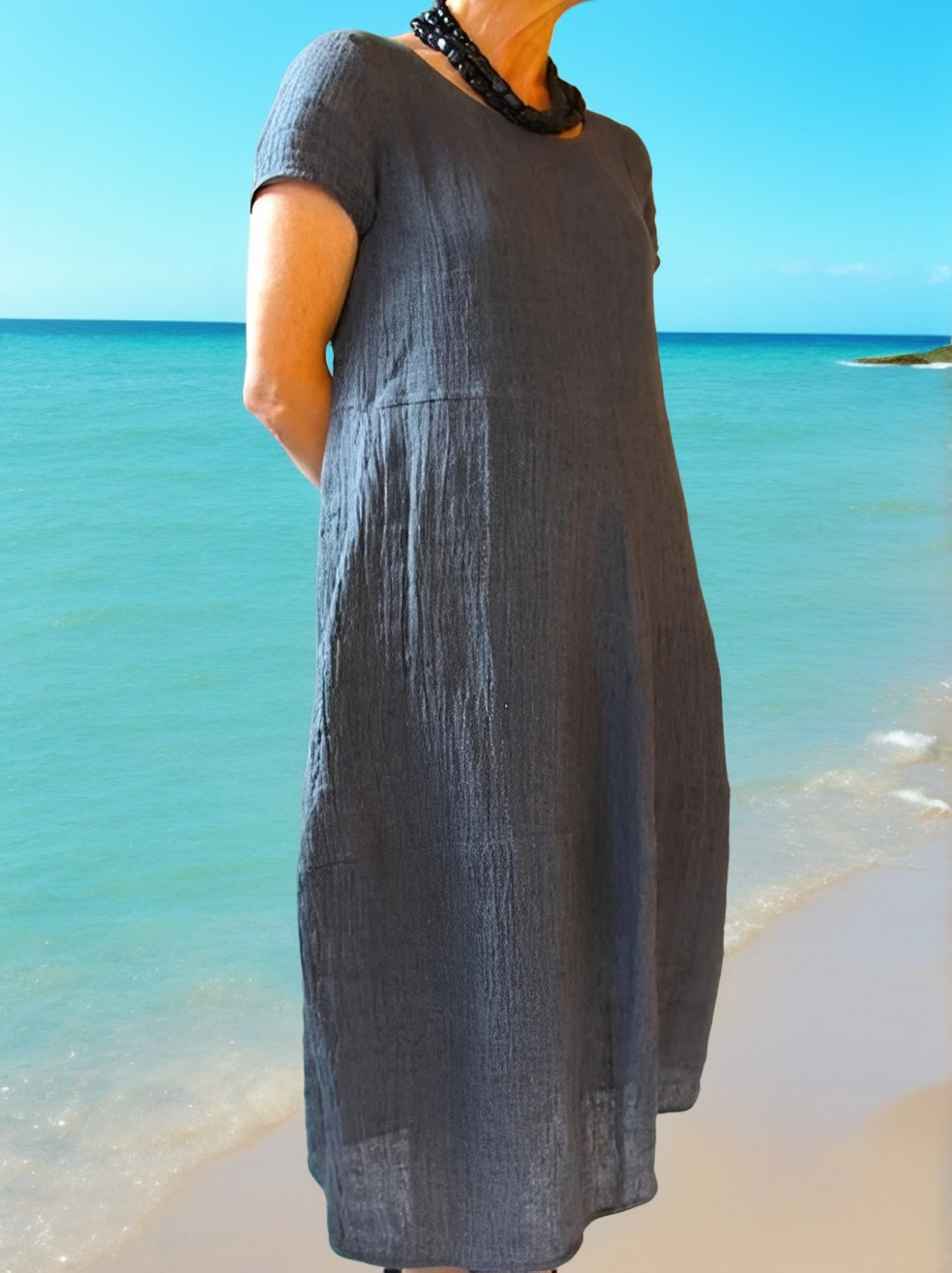 Allie - Bequemes, locker geschnittenes Kurzarmkleid für Damen