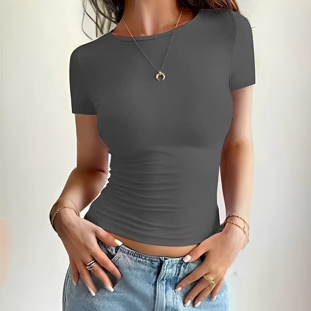 Becky - Slim Fit T-Shirt im lässigen Stil