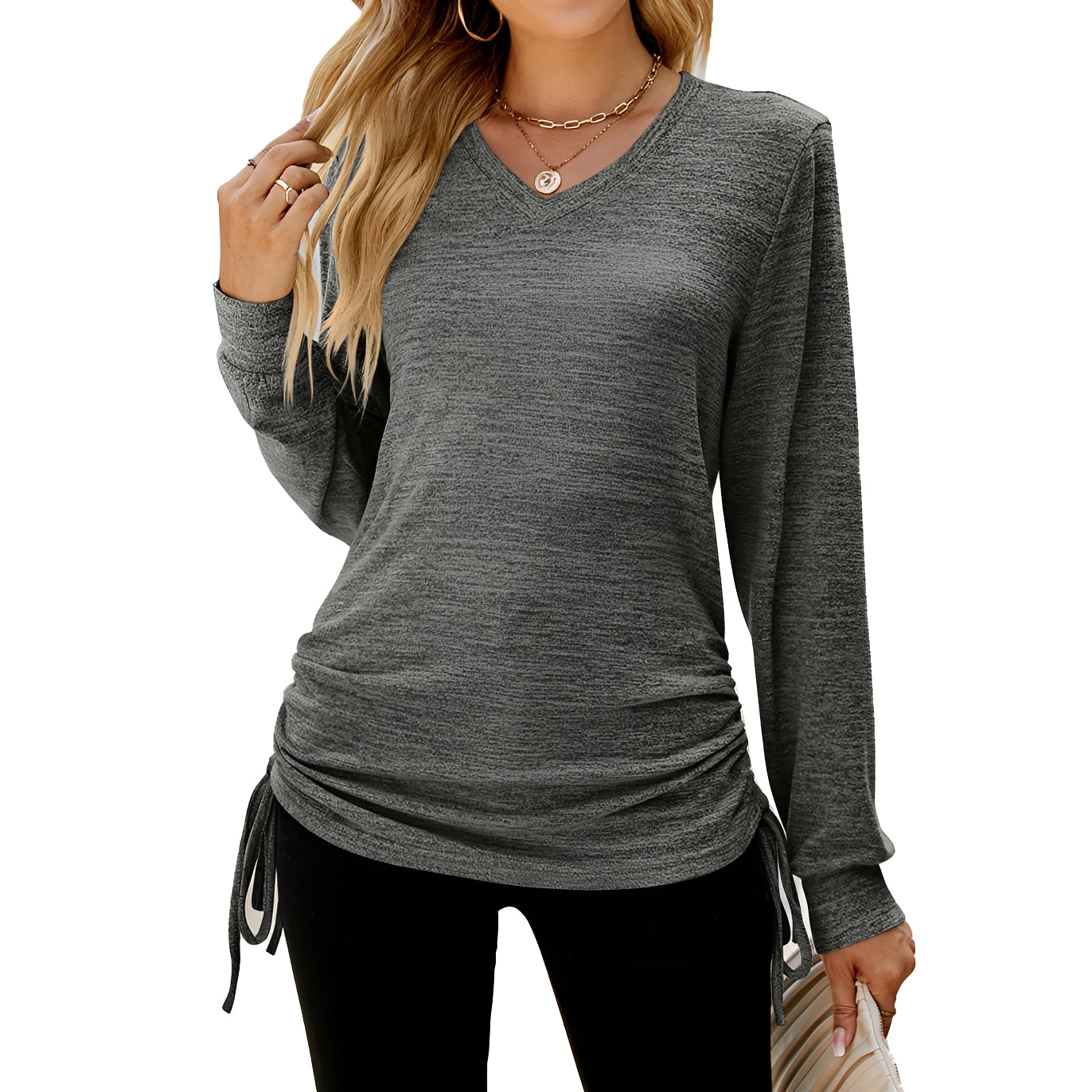 Ellaine - Stilvolles Damen-Top mit V-Ausschnitt