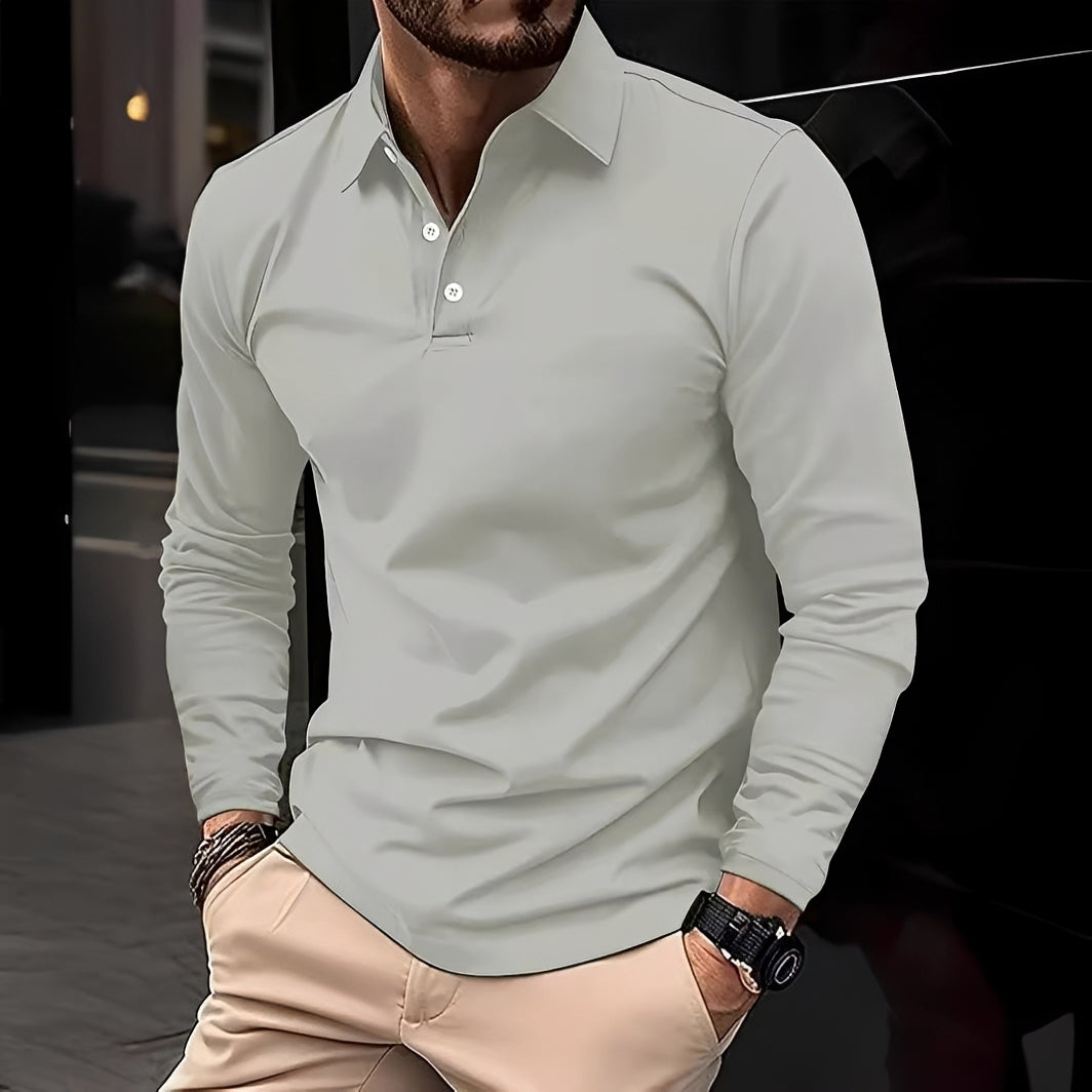 Conner – Herren-Poloshirt mit langen Ärmeln – Komfortabel & lässig