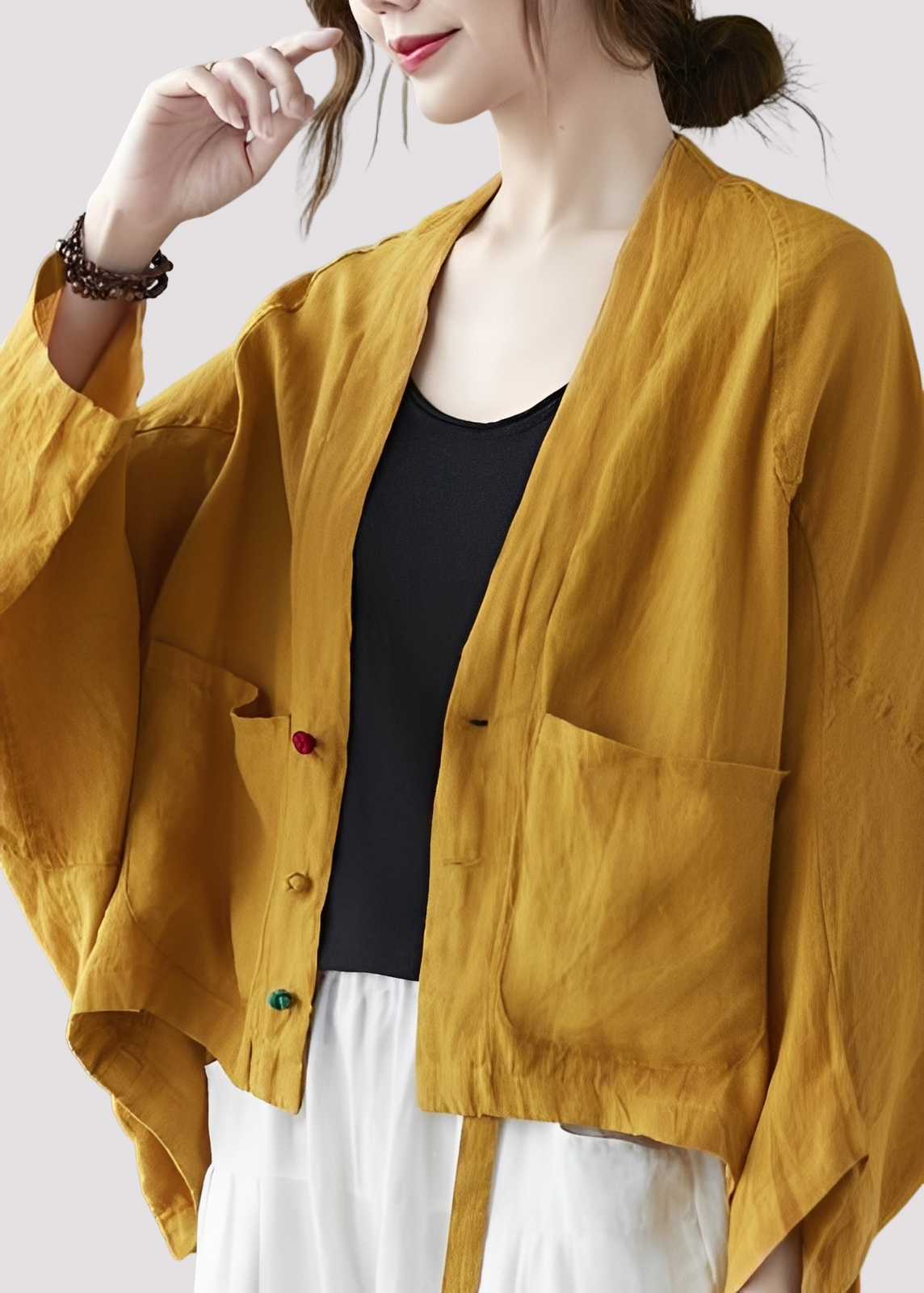 Tilly - Bequemer, weit geschnittener Damen-Cardigan mit Taschen