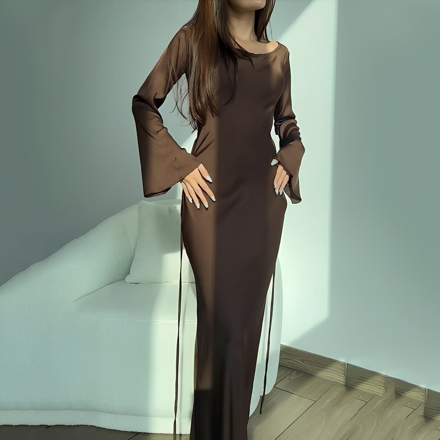 Anisa - Edles Langarmkleid für Damen