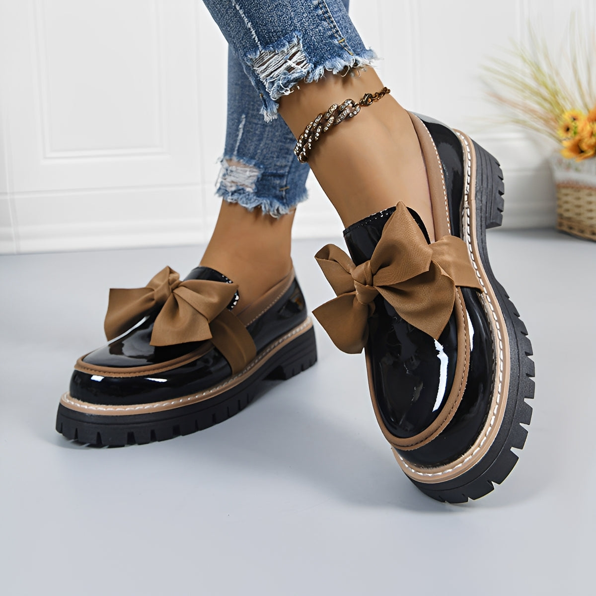 Miley - Trendige Loafer mit Schleifendetail