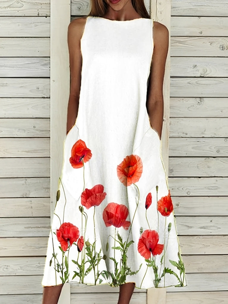 Josephine - Stilvolles Damenkleid mit Blumenmuster