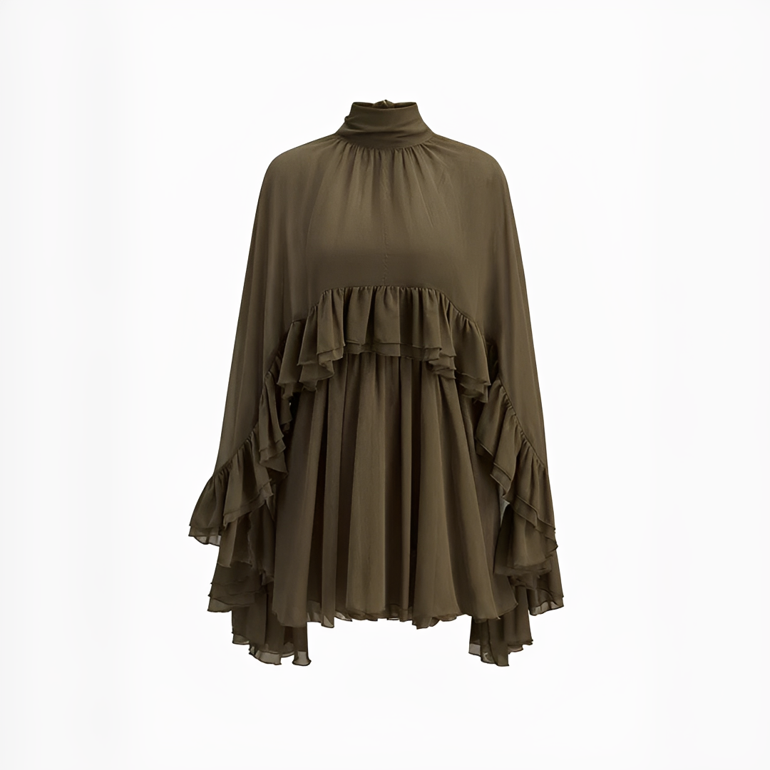 Zhuchin - Stilvolles Rüschenkleid
