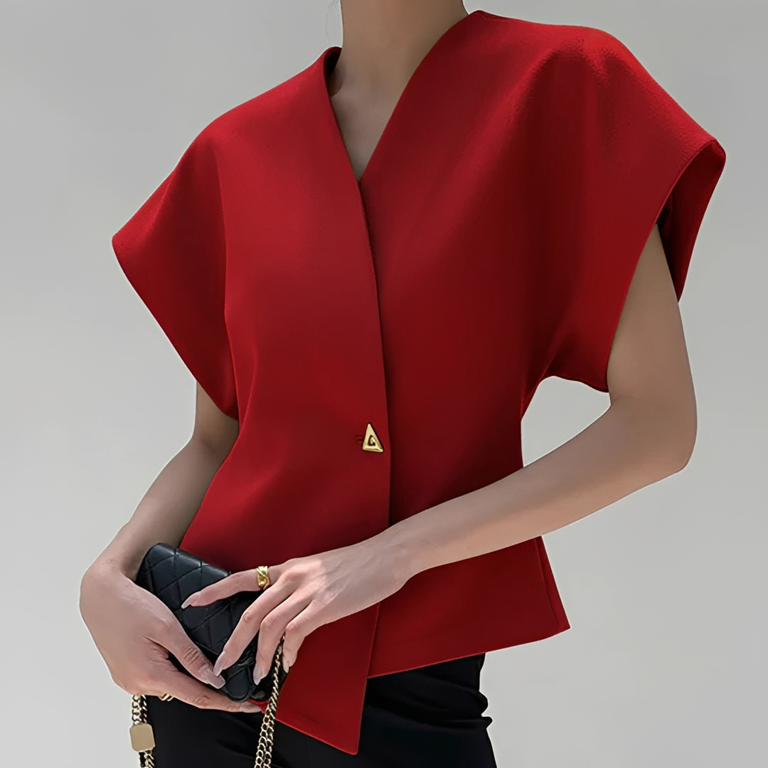 Ariella - Trendy V-Ausschnitt Bluse
