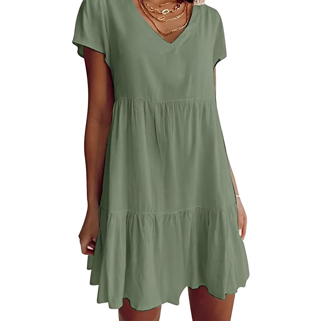 Judith - Lässiges, locker geschnittenes Kurzkleid