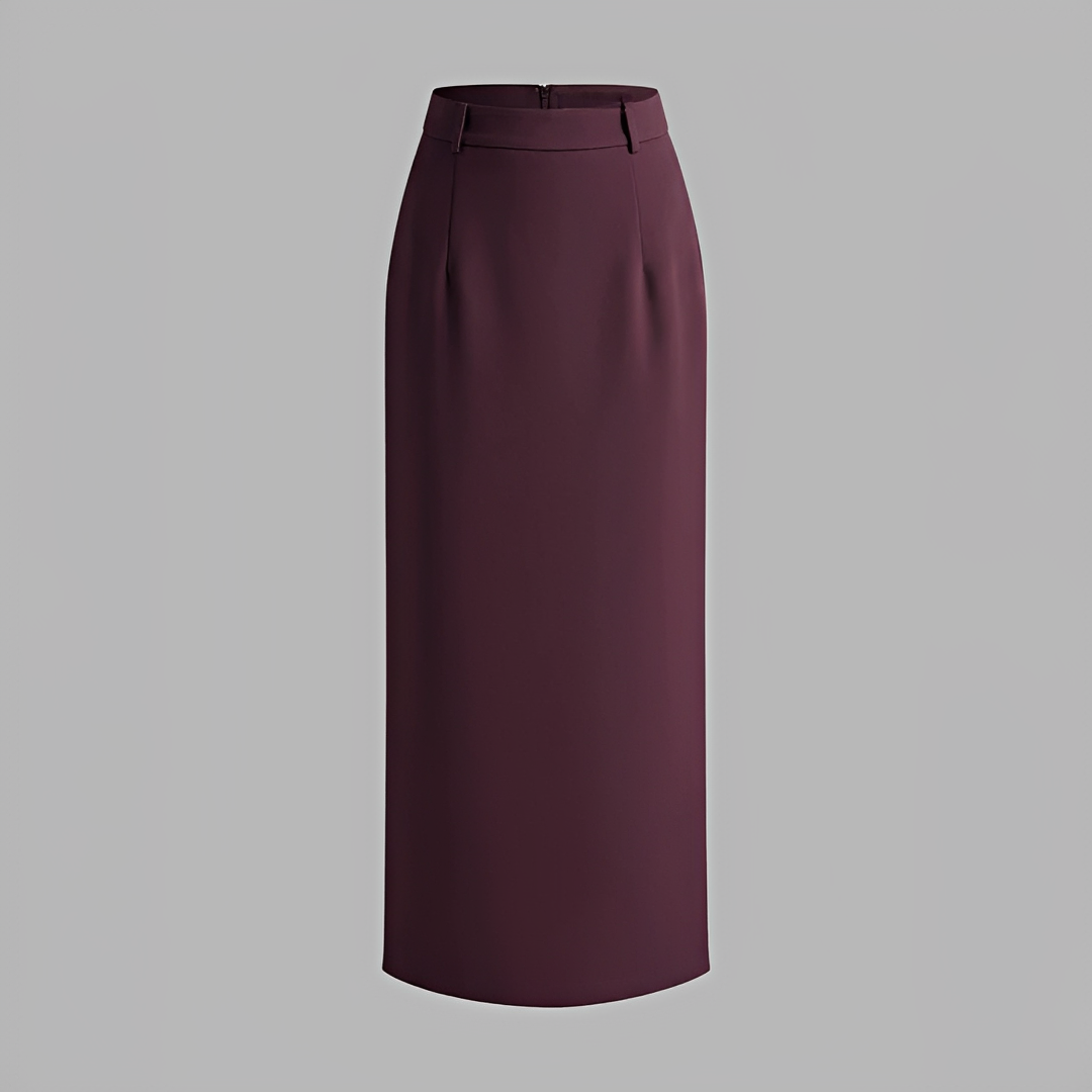 Alita - Eleganter Maxirock mit Schlitz hinten