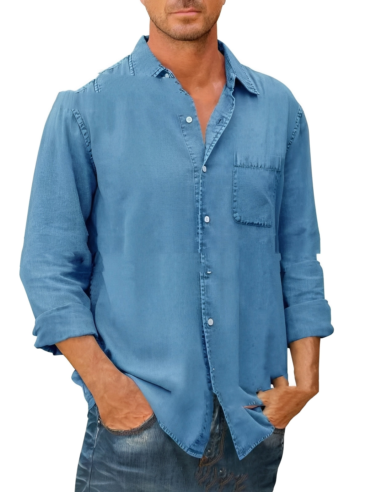 Alfie - Langarmhemd im Vintage-Look