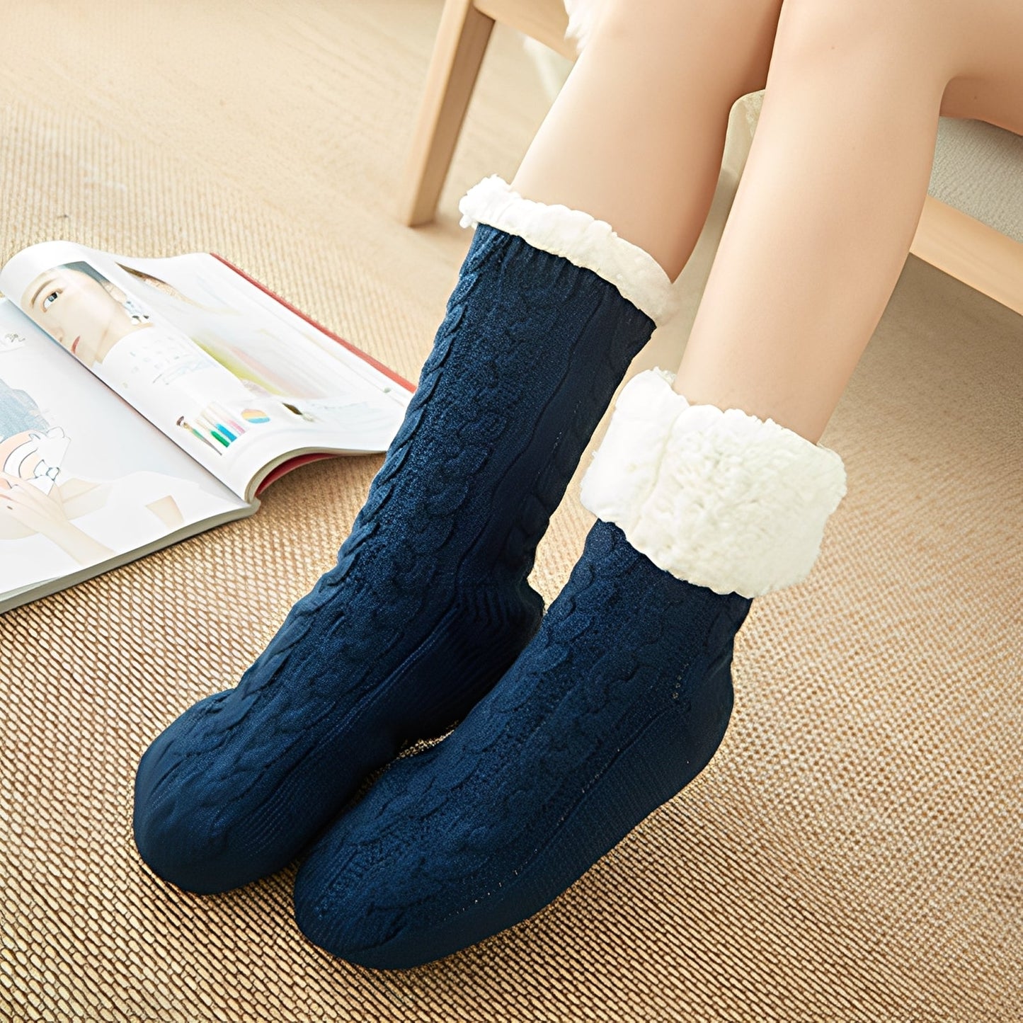 Jessica – Warme Winter Socken Unisex weich