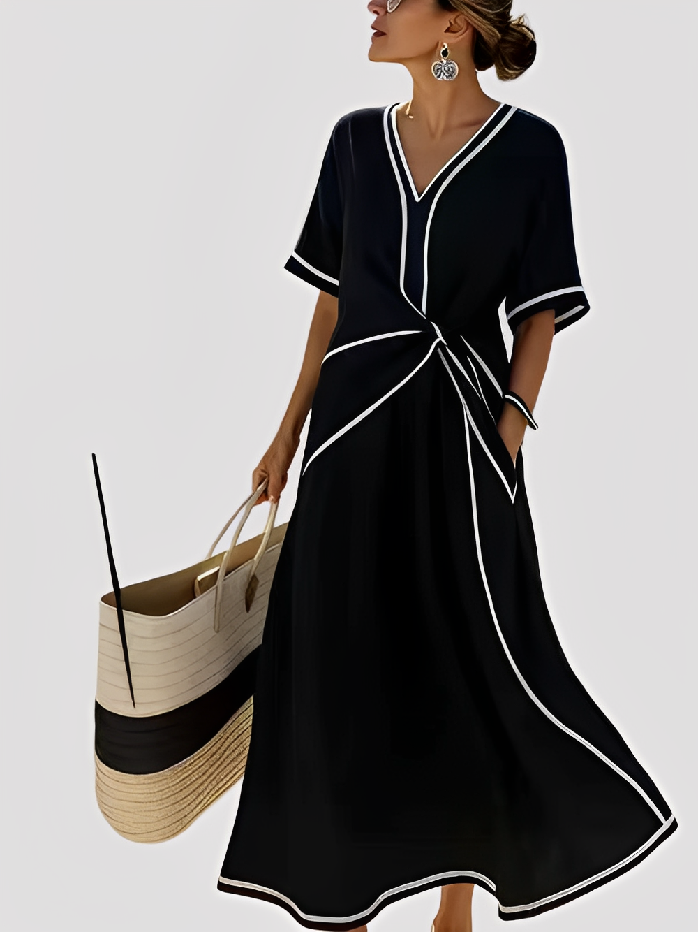 Mabel - Elegantes Maxikleid im lässigen Schnitt für Damen