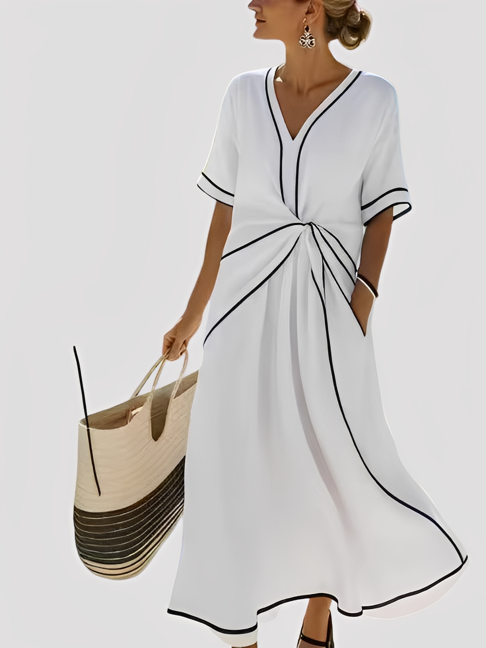 Mabel - Elegantes Maxikleid im lässigen Schnitt für Damen