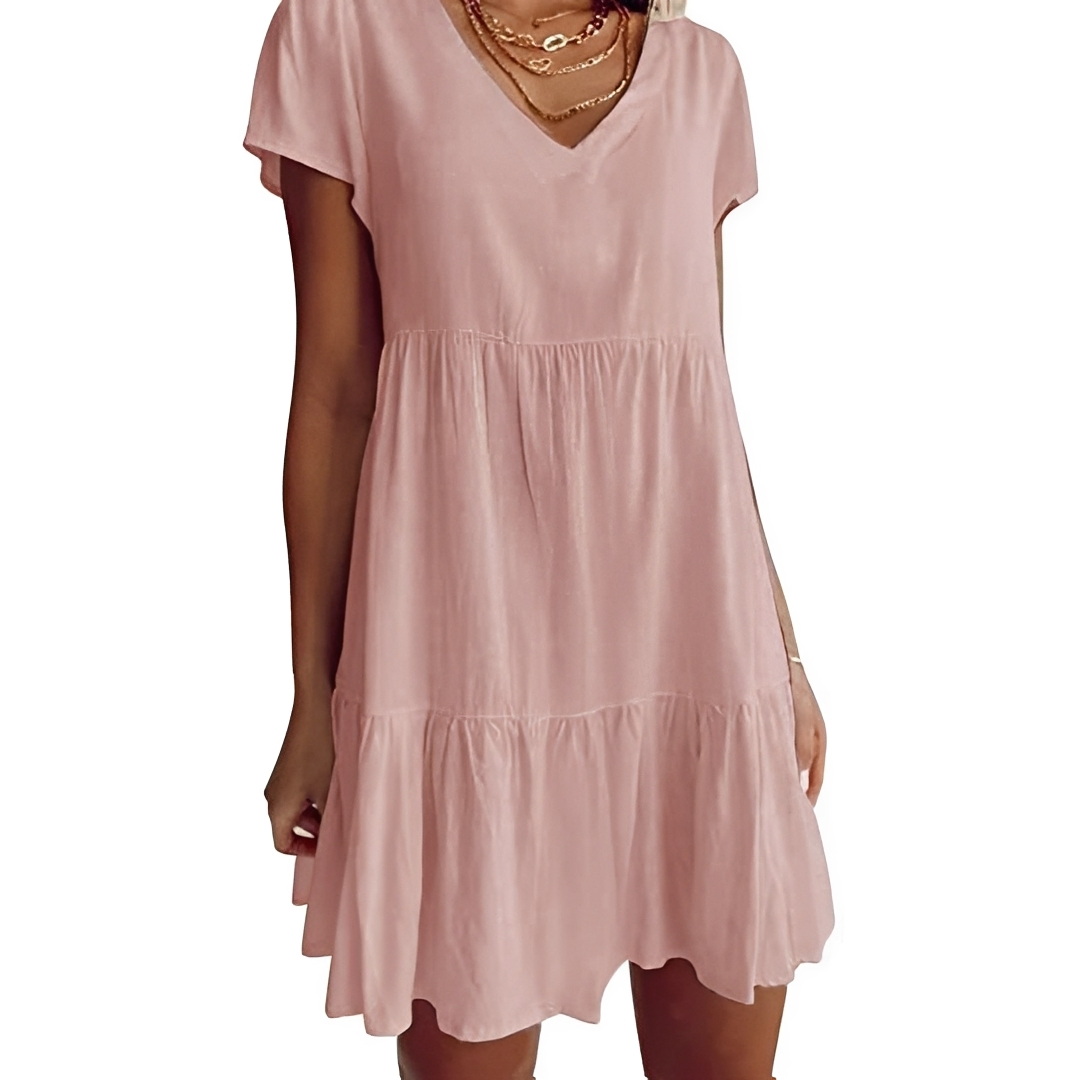Judith - Lässiges, locker geschnittenes Kurzkleid