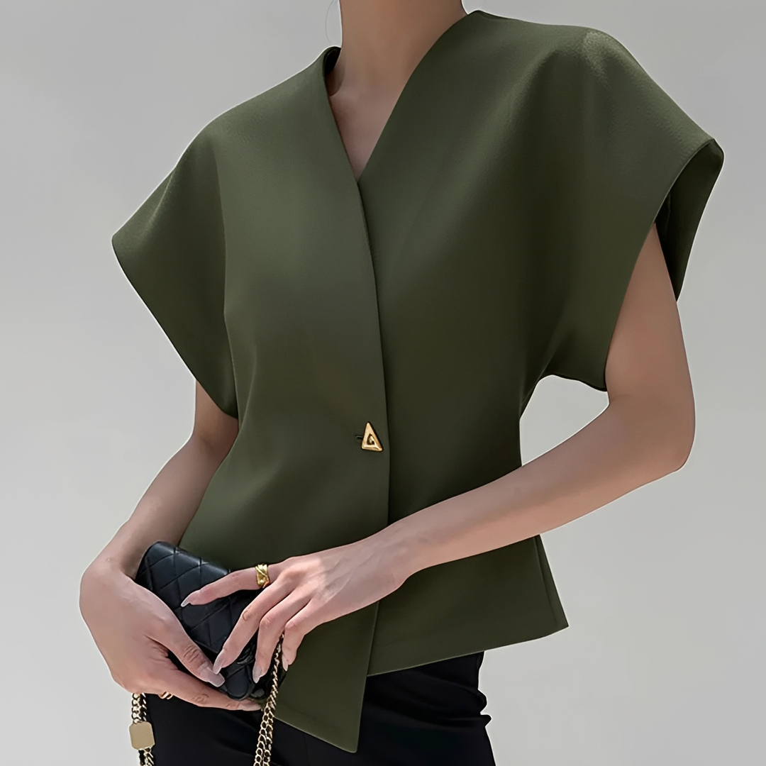 Ariella - Trendy V-Ausschnitt Bluse