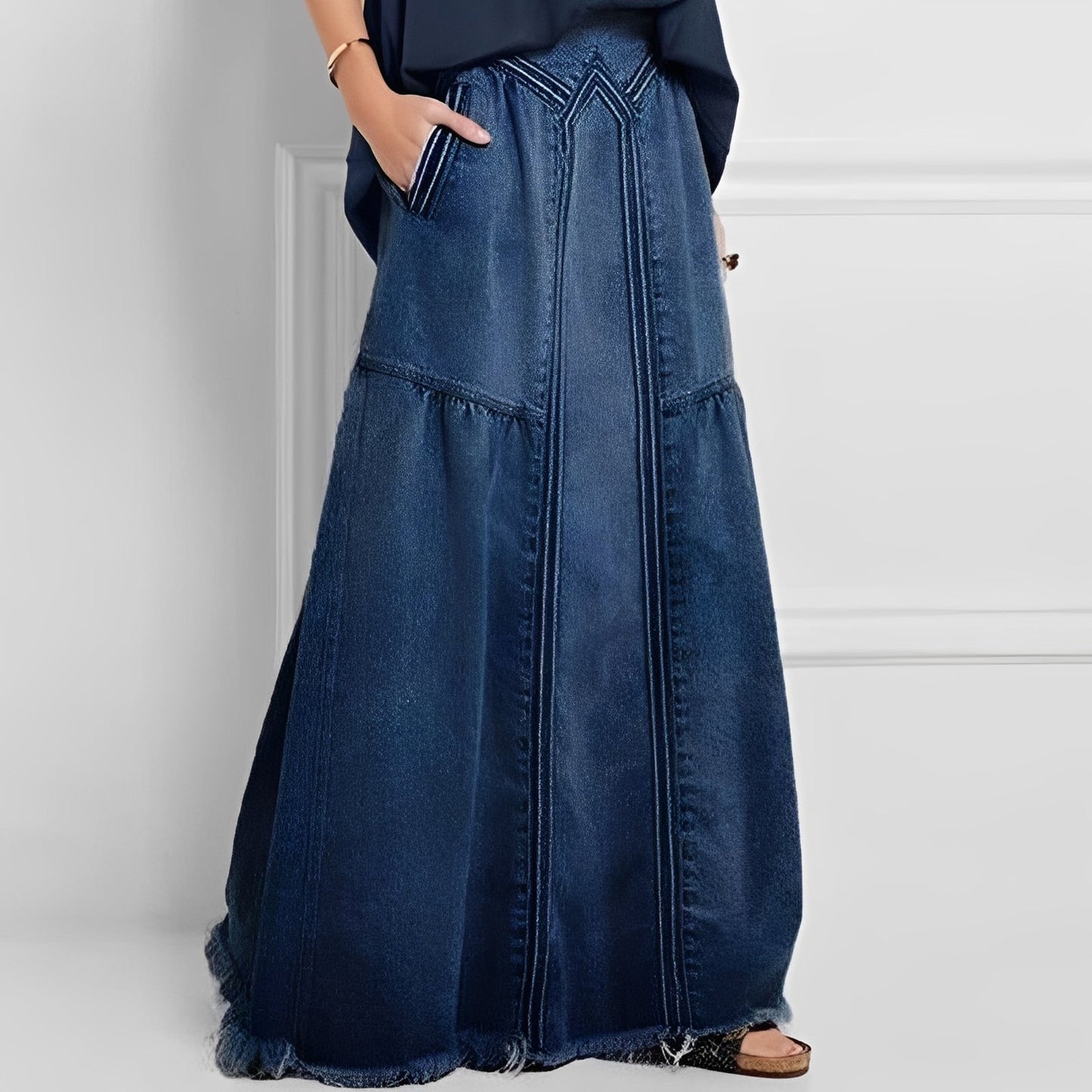Nella - Stilvoller Damen-Jeansrock mit Tasche