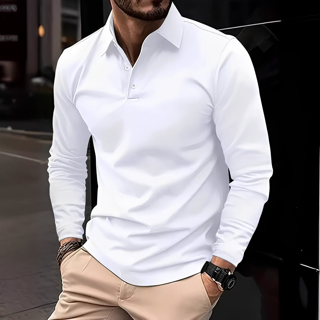 Conner – Herren-Poloshirt mit langen Ärmeln – Komfortabel & lässig