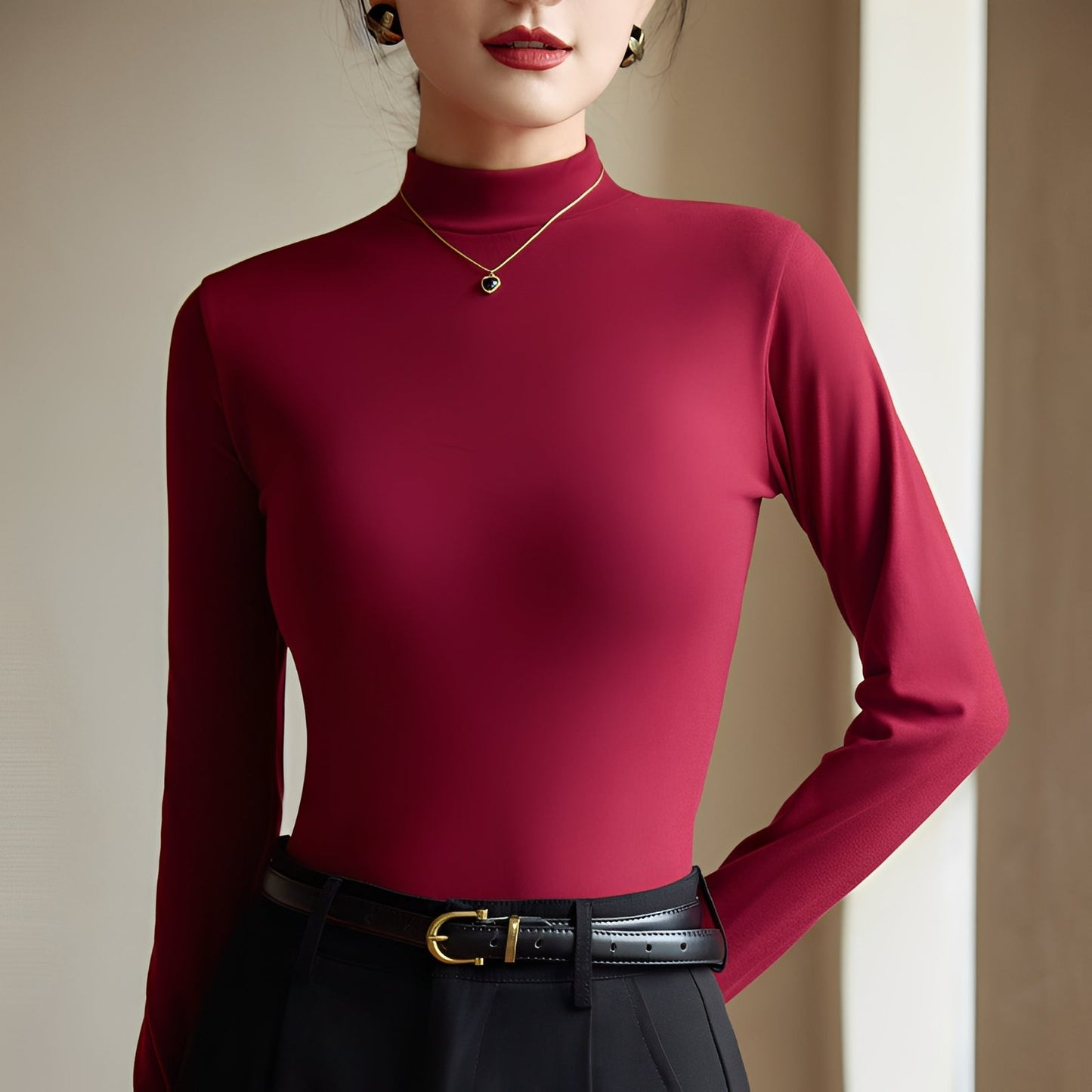 Antonette - Elegantes Rollkragenoberteil