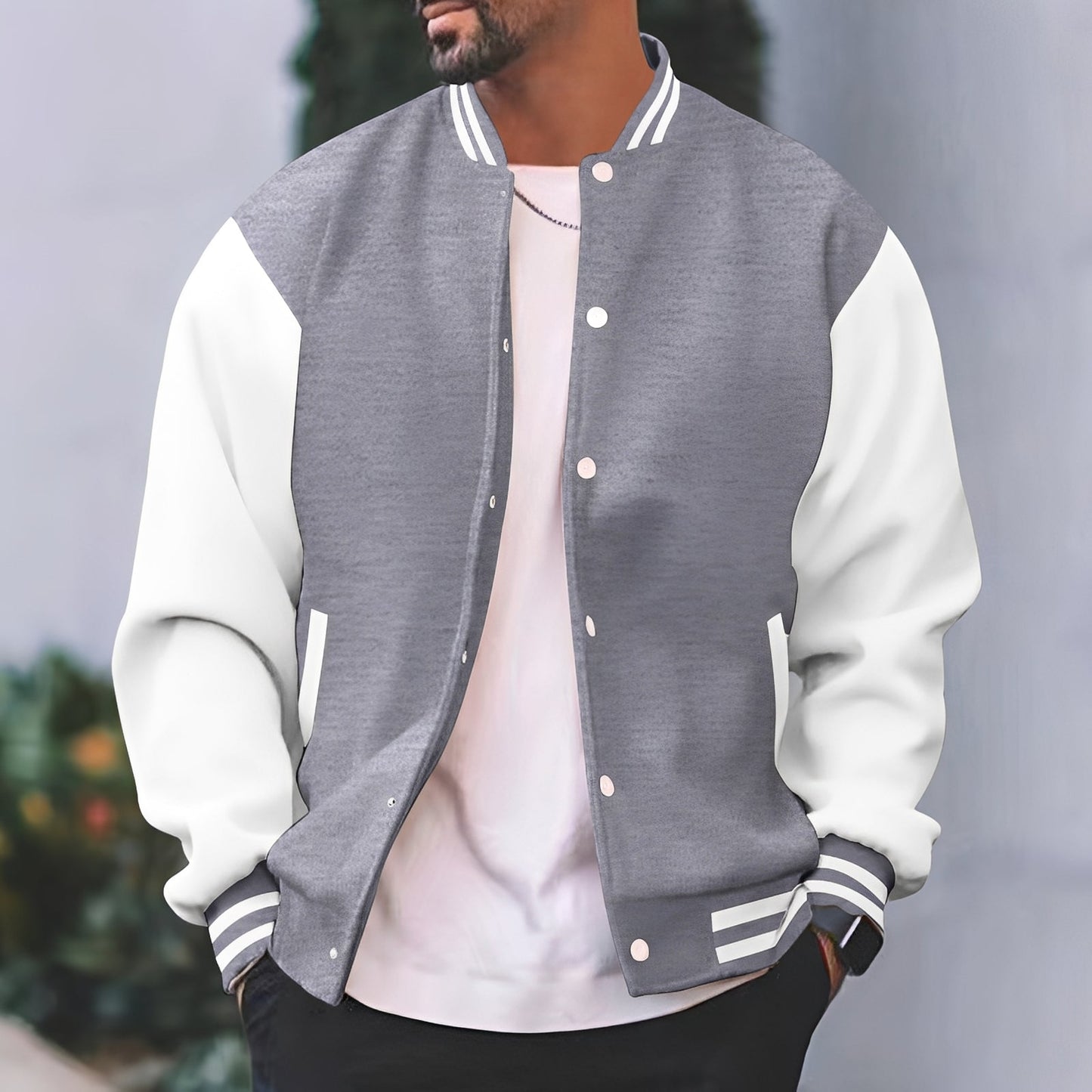 Greg - Modische Herren-Bomberjacke mit lockerer Passform