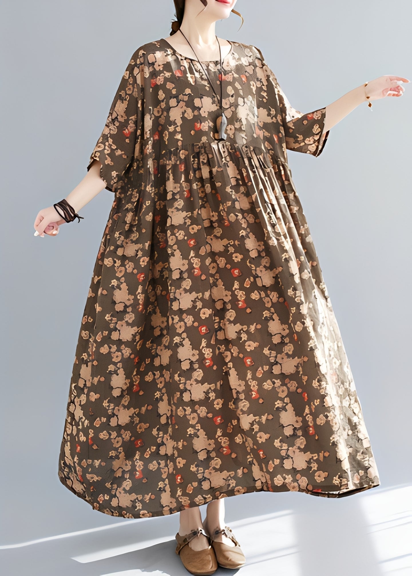 Mariam - Elegantes, locker sitzendes Damenkleid mit weitem Rock