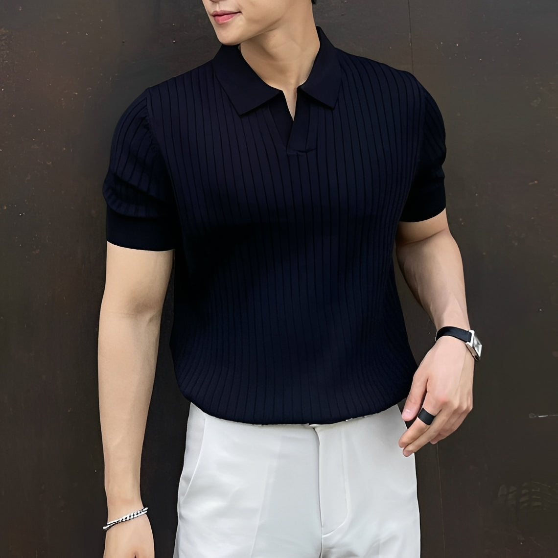 Melvin - Lockeres Kurzarm-Poloshirt für Herren