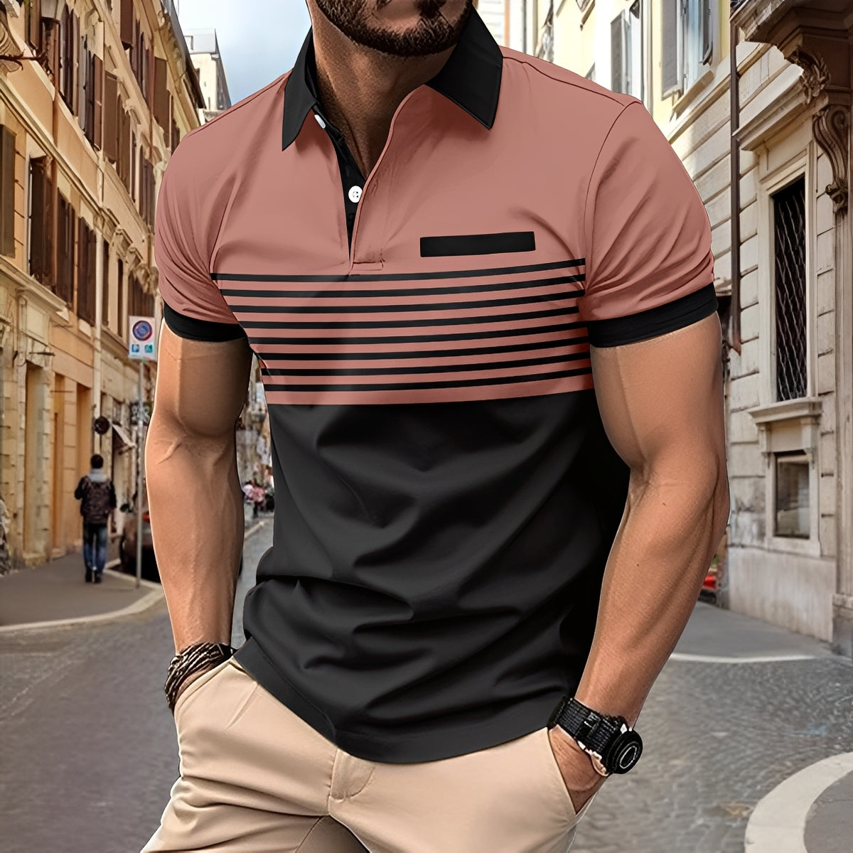 Thomas - Elegantes, figurbetontes Herren-Poloshirt