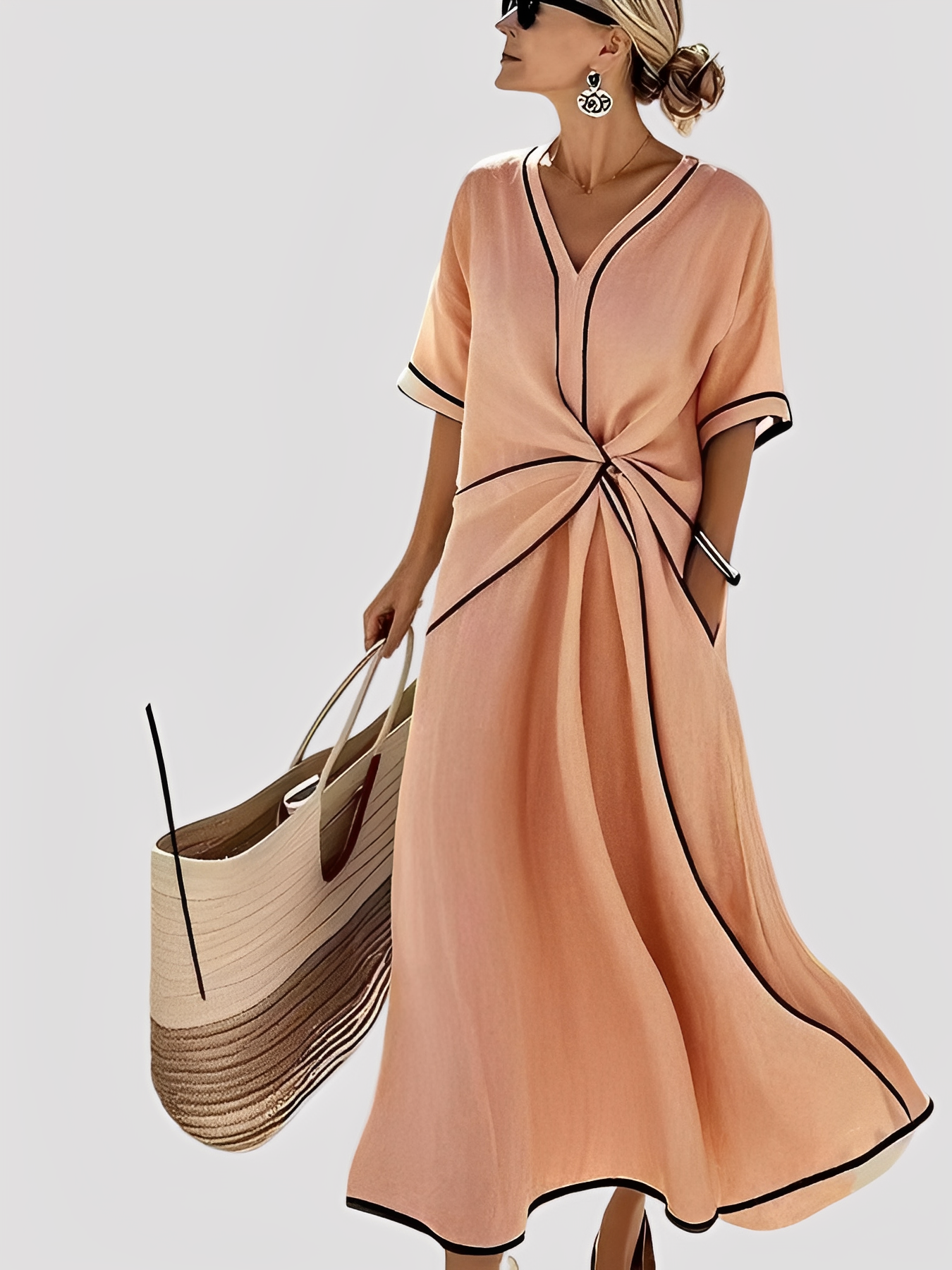Mabel - Elegantes Maxikleid im lässigen Schnitt für Damen