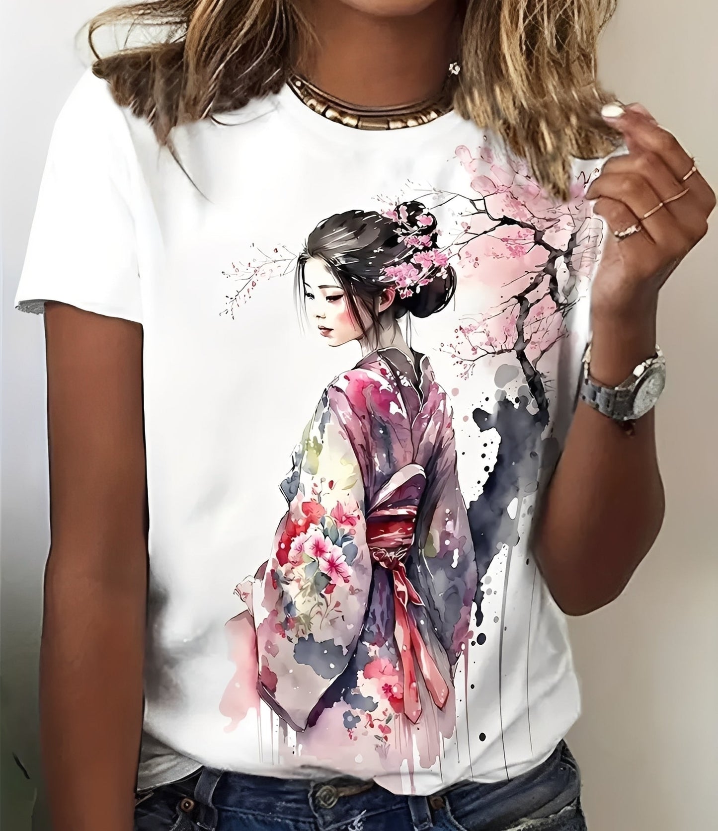 Julia - Trendiges bedrucktes Damen-T-Shirt