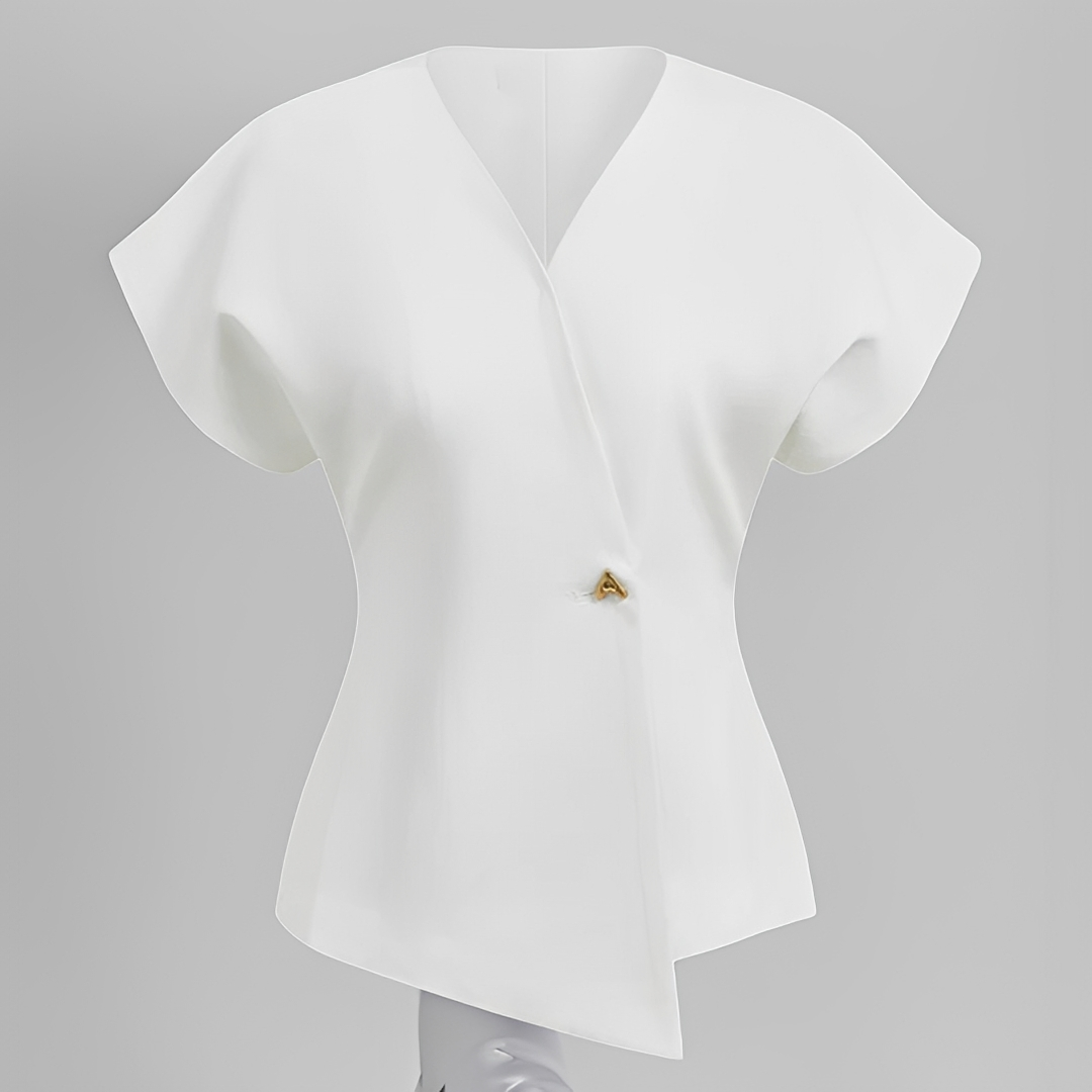 Ariella - Trendy V-Ausschnitt Bluse