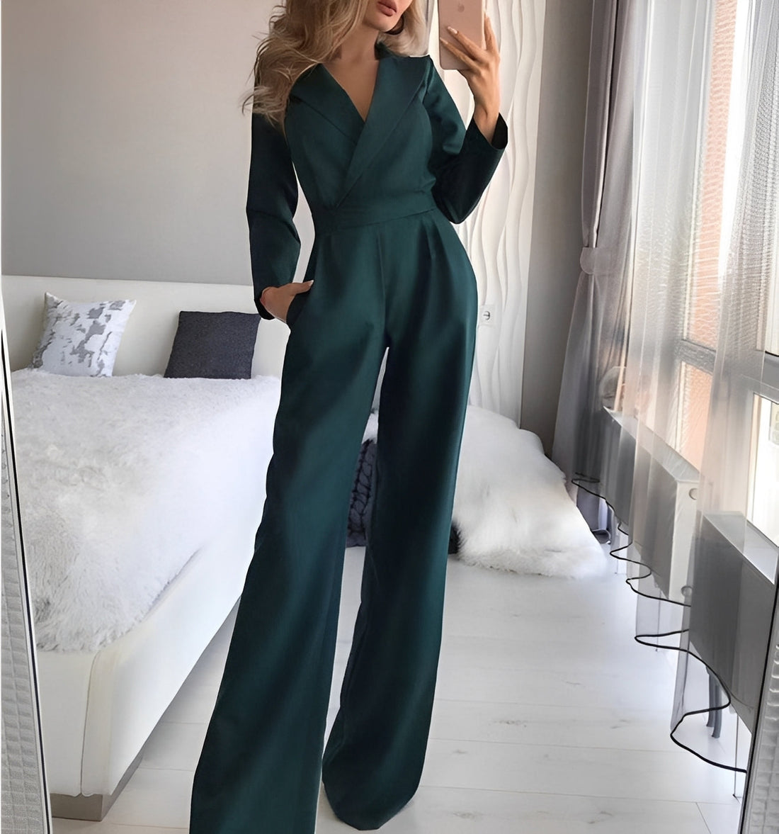 Emilie - Eleganter, langärmeliger Jumpsuit