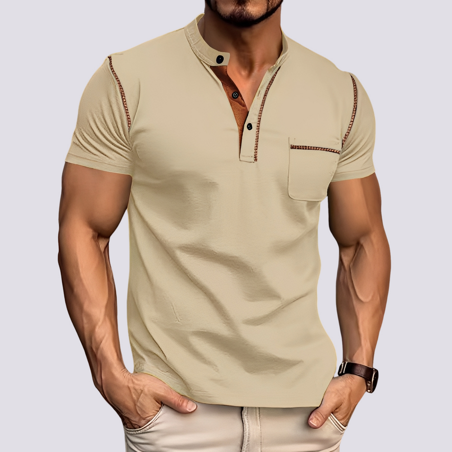 Stefan - Elegantes, atmungsaktives Poloshirt für Männer