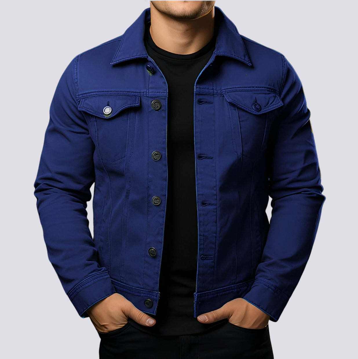 Layton - Herren-Casual-Jeansjacke