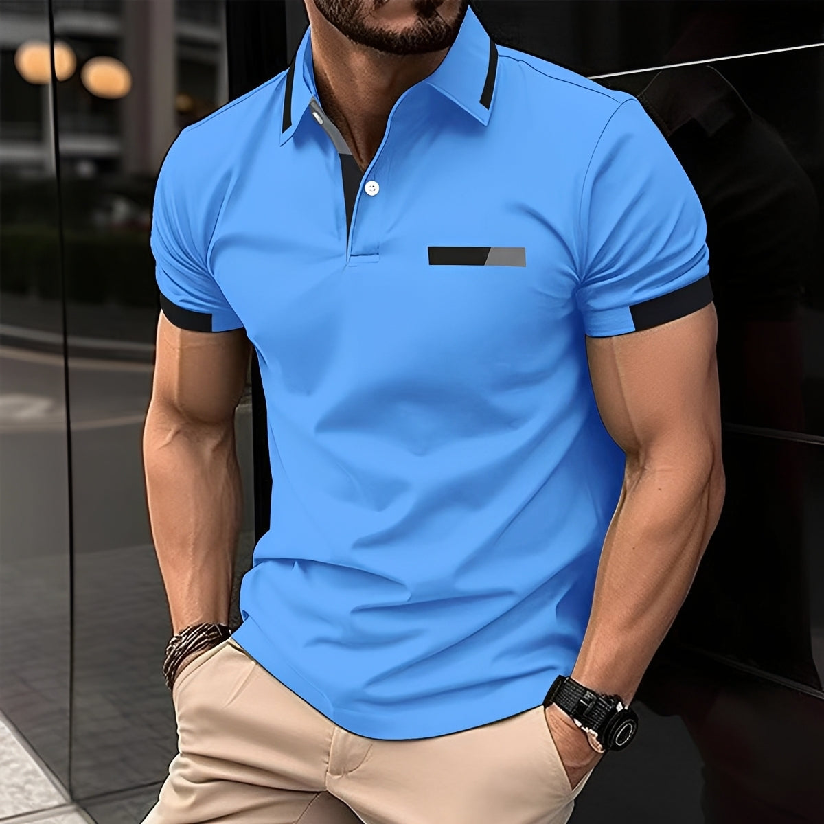 Julian - Stilvolles und sportliches Polohemd mit Reverskragen für Herren