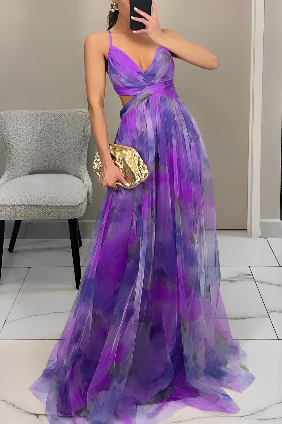 Davina - Elegantes A-Linien-Maxikleid