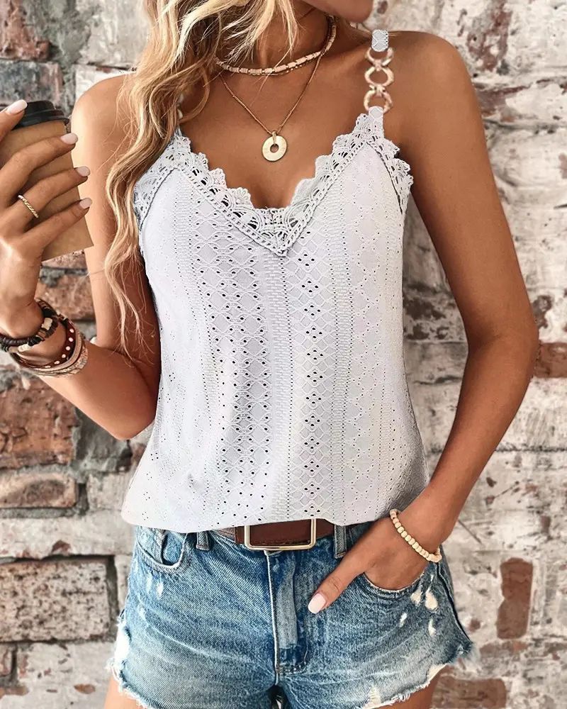 Manda - Elegantes Top mit Spaghettiträgern für Damen