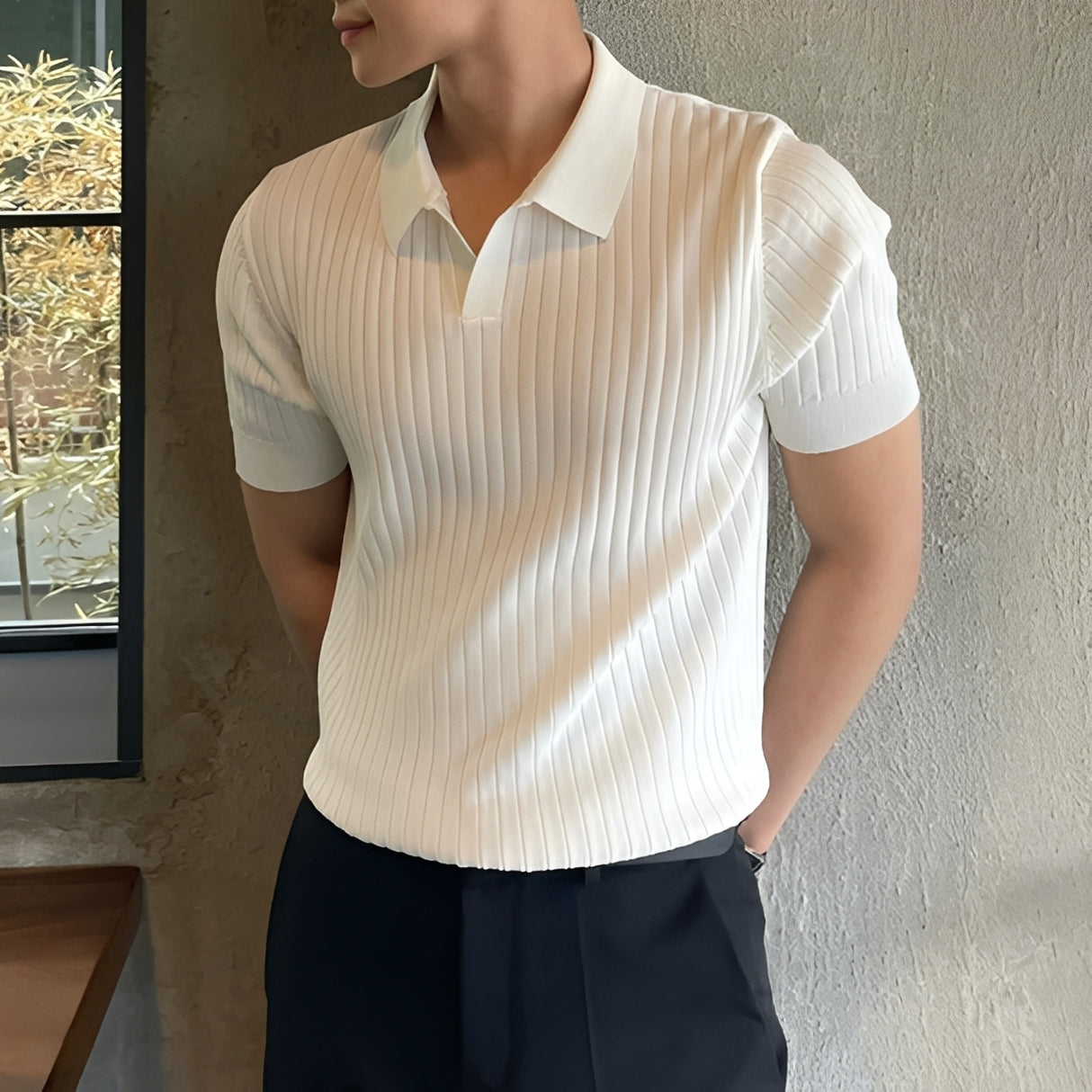Melvin - Lockeres Kurzarm-Poloshirt für Herren