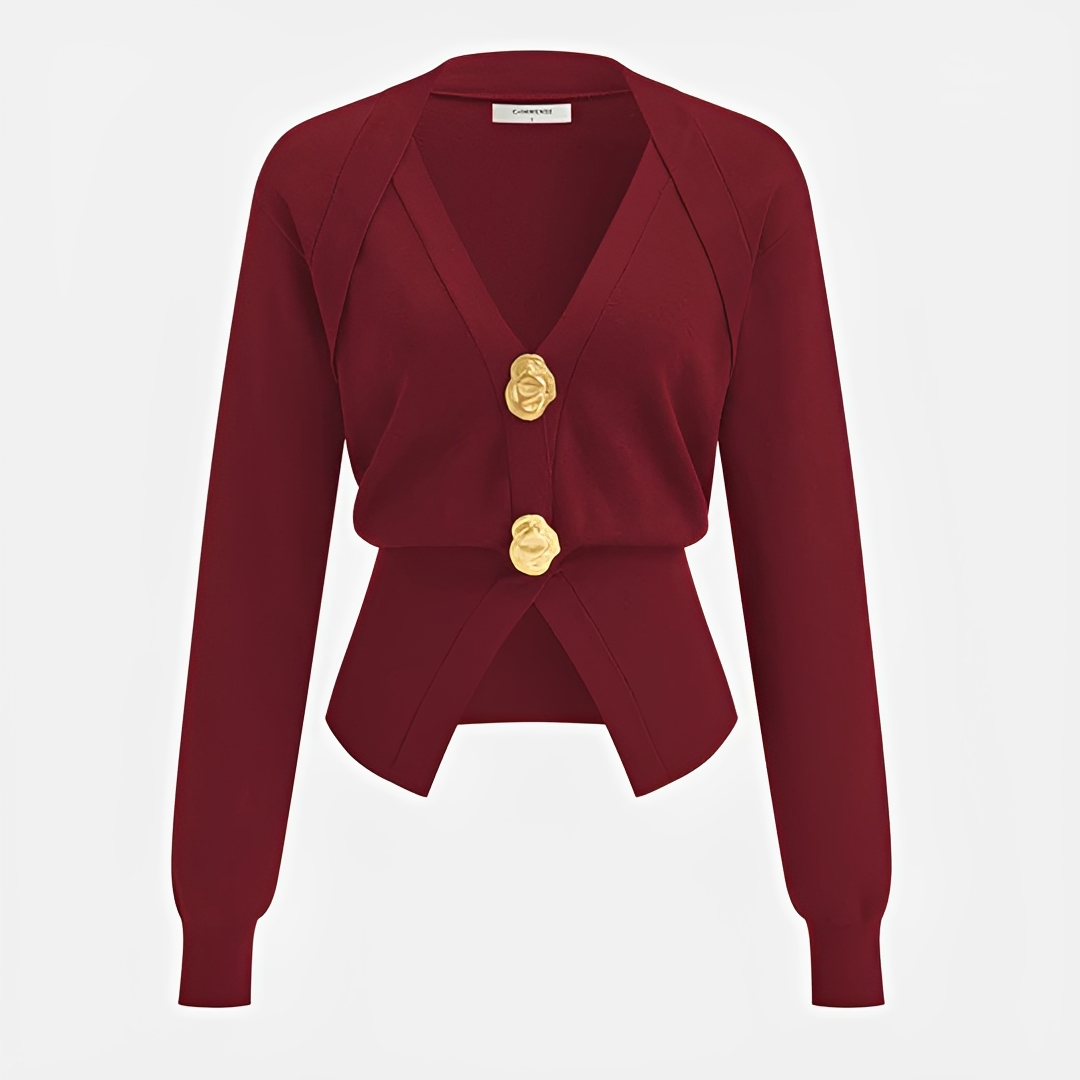 Kisha - Schicke V-Ausschnitt Jacke