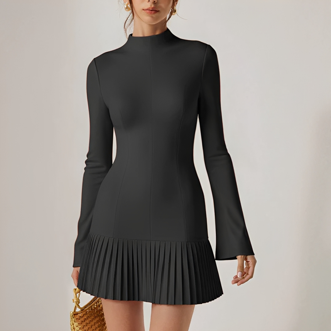 Elva - Elegantes Falten-Minikleid