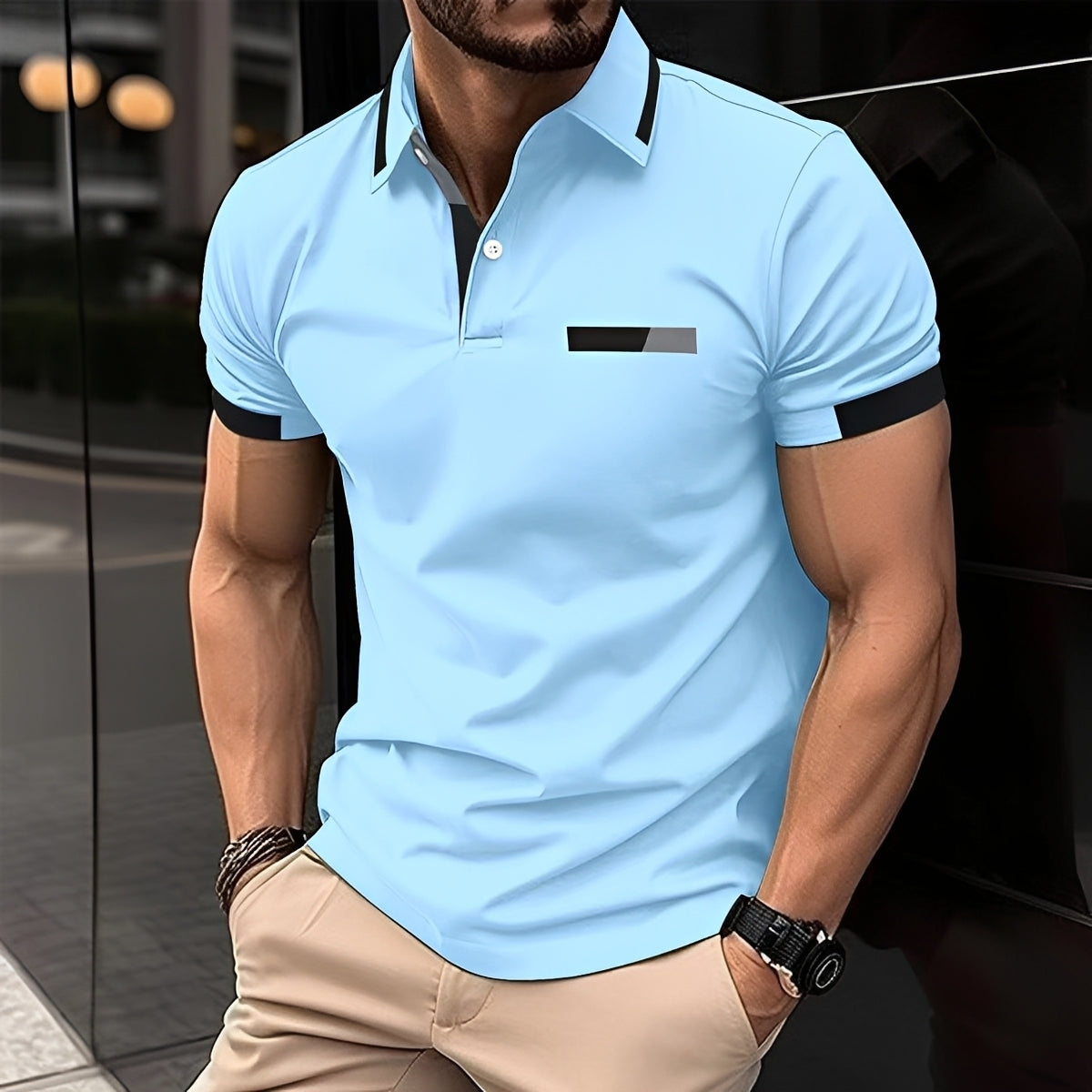 Julian - Stilvolles und sportliches Polohemd mit Reverskragen für Herren