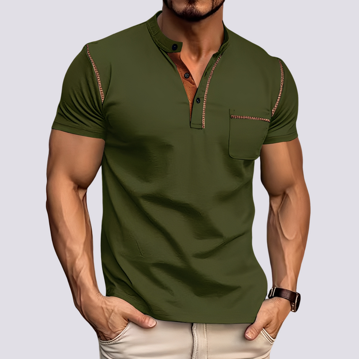 Stefan - Elegantes, atmungsaktives Poloshirt für Männer