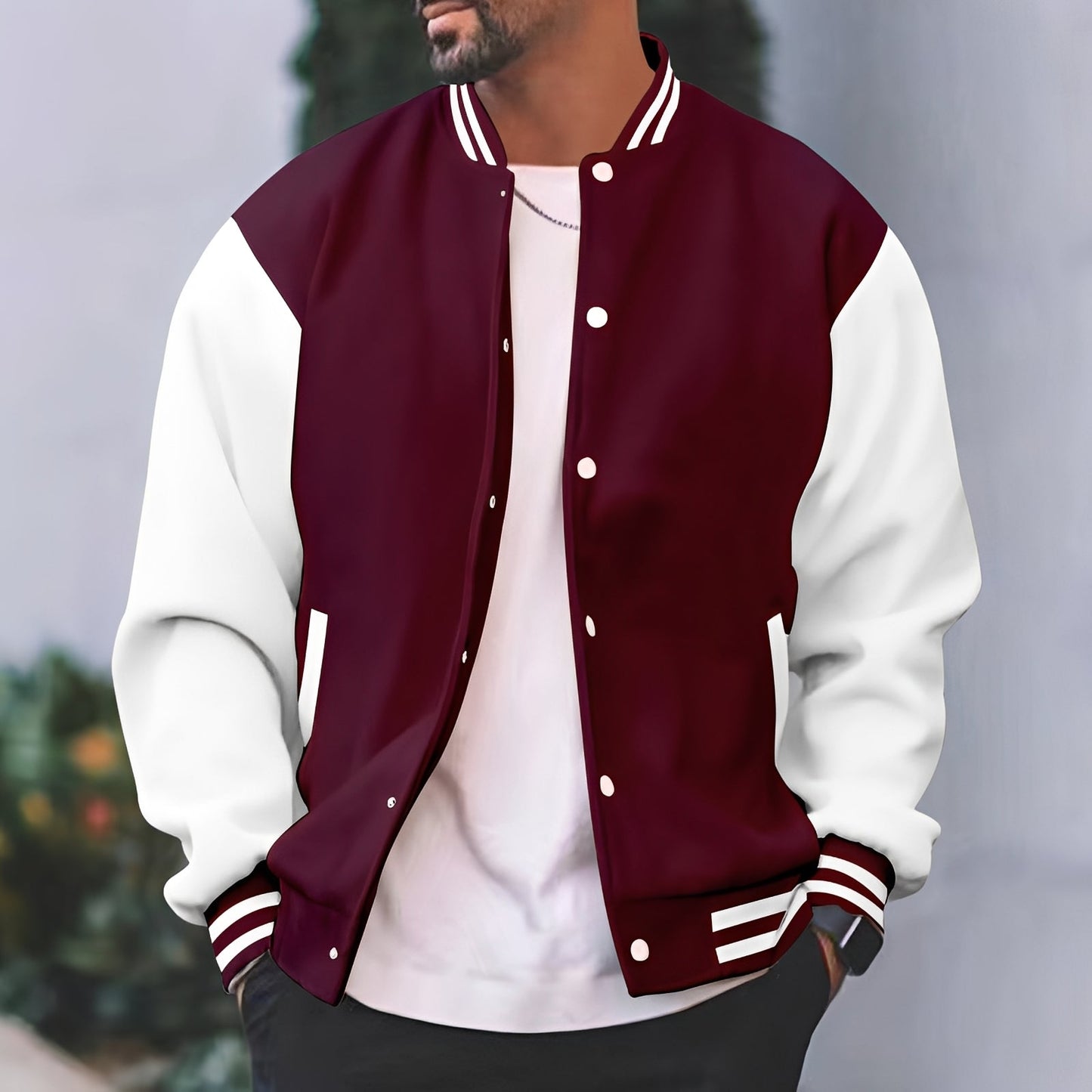 Greg - Modische Herren-Bomberjacke mit lockerer Passform