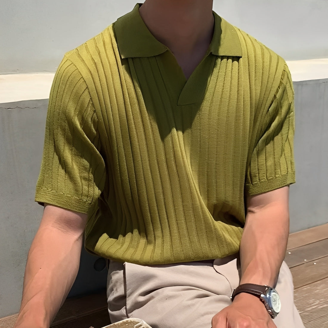 Melvin - Lockeres Kurzarm-Poloshirt für Herren