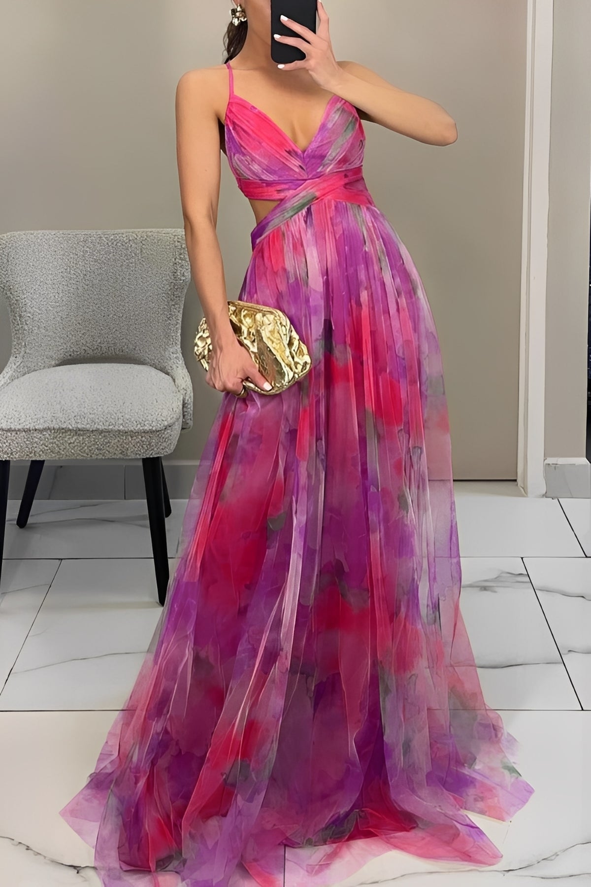 Davina - Elegantes A-Linien-Maxikleid