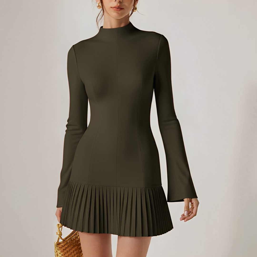 Elva - Elegantes Falten-Minikleid